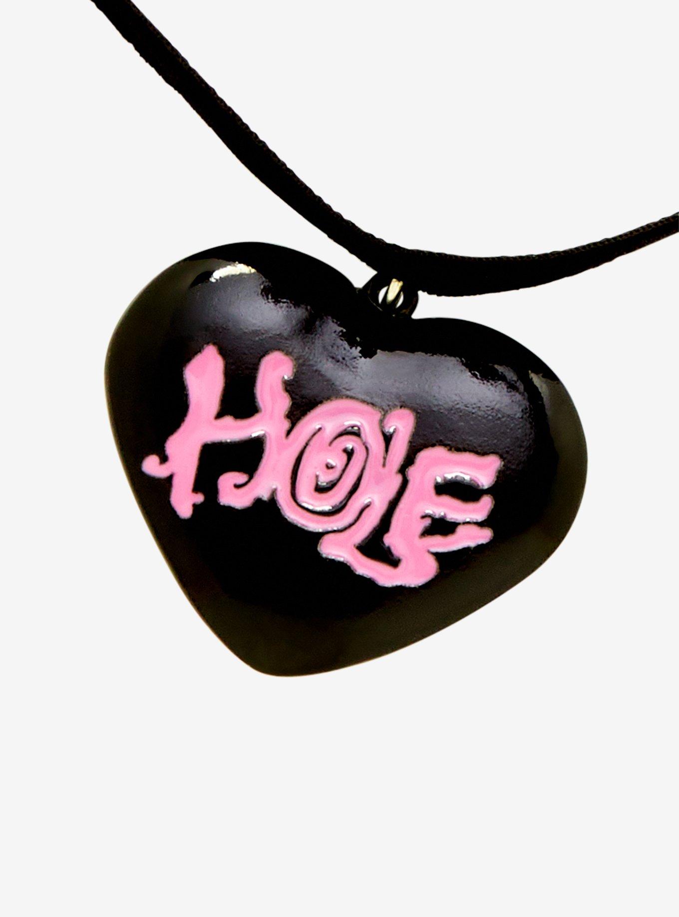 Hole Heart Velvet Choker, , alternate