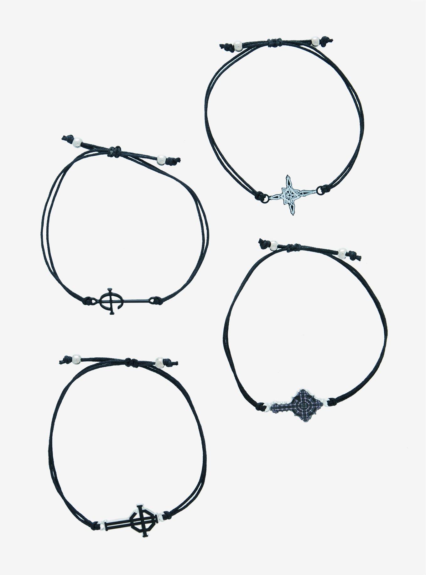 Ghost Logo Cord Bracelet Set, , alternate