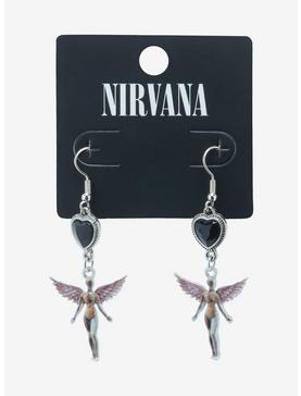 Plus Size Nirvana In Utero Angel Earrings, , hi-res