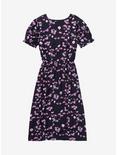 Disney Mulan Floral Icons Allover Print Wrap Dress - BoxLunch Exclusive, BLACK, alternate