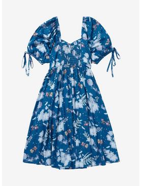 Plus Size Disney Cinderella Floral Icons Allover Print Dress - BoxLunch Exclusive, , hi-res