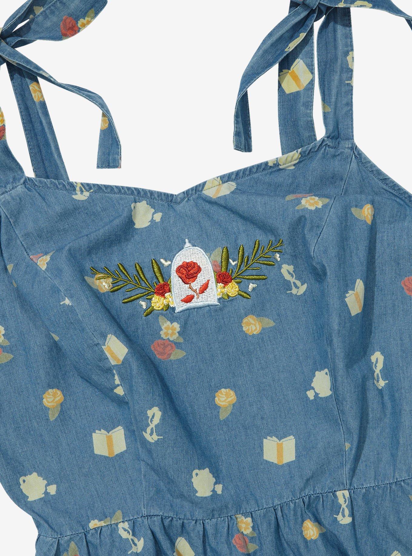 Disney Beauty and the Beast Icons Tank Dress - BoxLunch Exclusive, DENIM, alternate