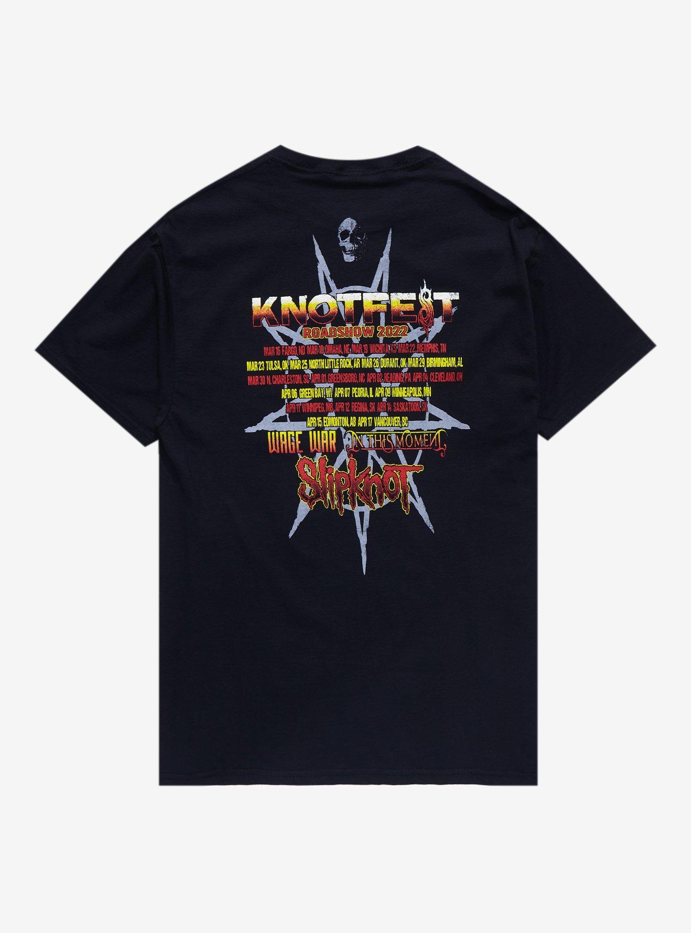 Slipknot Knotfest Roadshow 2022 Tour With Wage War T-Shirt, BLACK, alternate