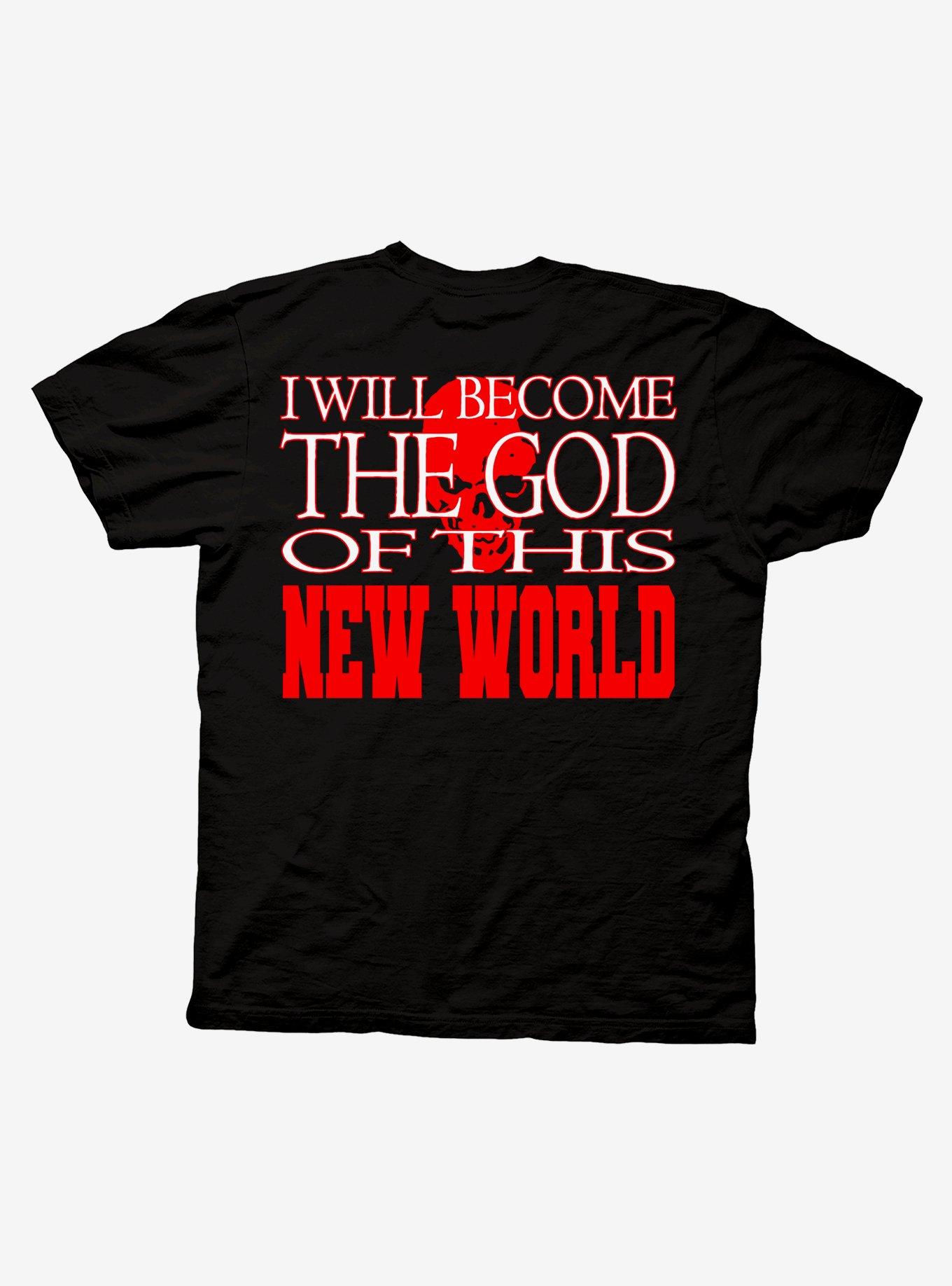 Death Note Light Quote Double-Sided T-Shirt, BLACK, alternate