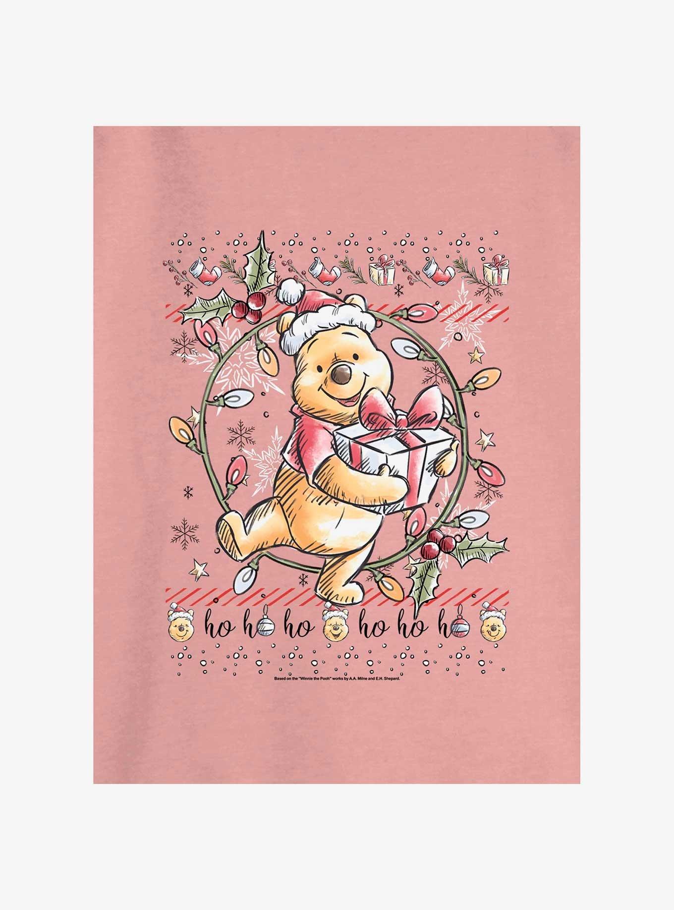 Disney Winnie The Pooh Christmas Bear Girls Slouchy Sweatshirt, , hi-res