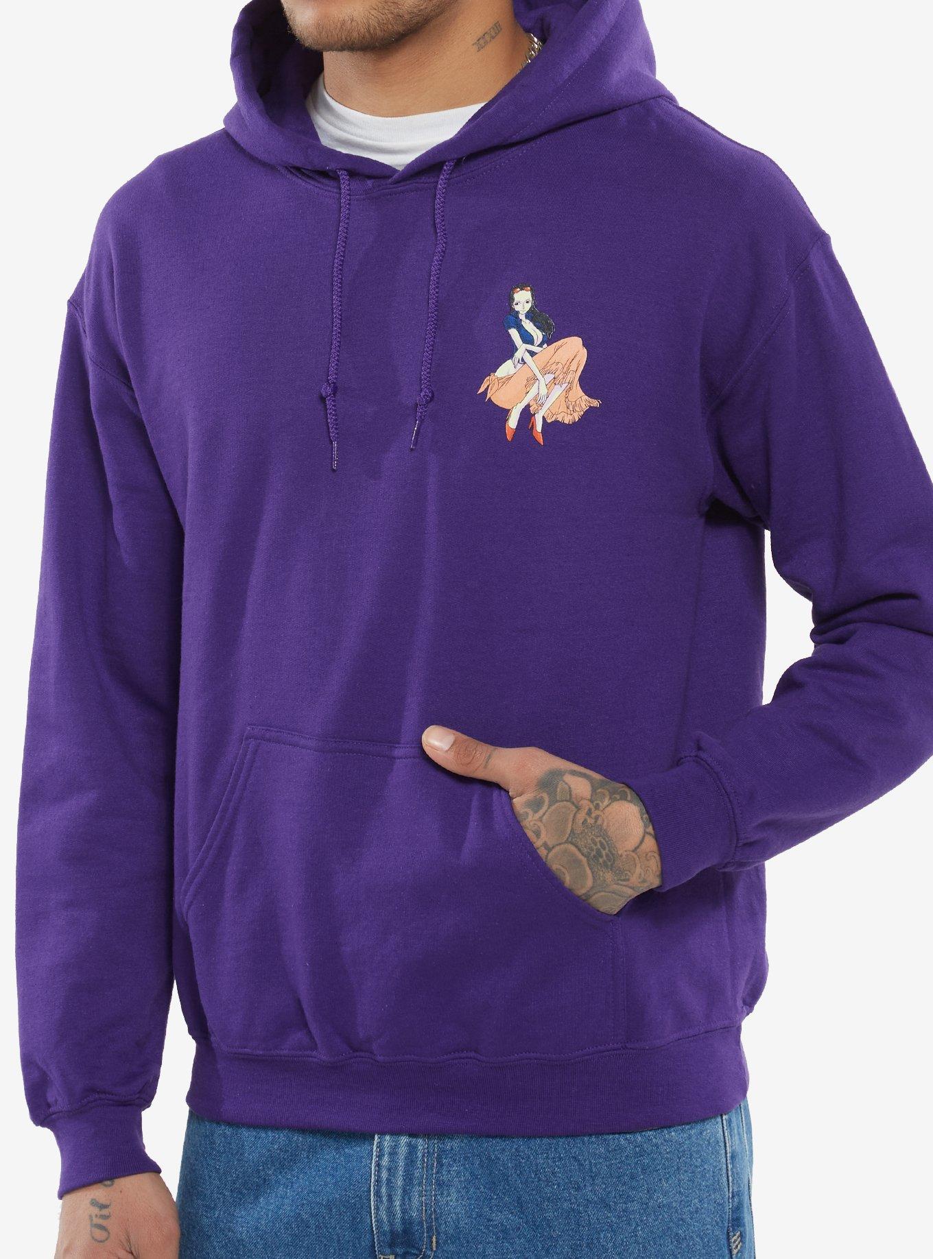 One Piece Robin Devil Child Hoodie, PURPLE, alternate