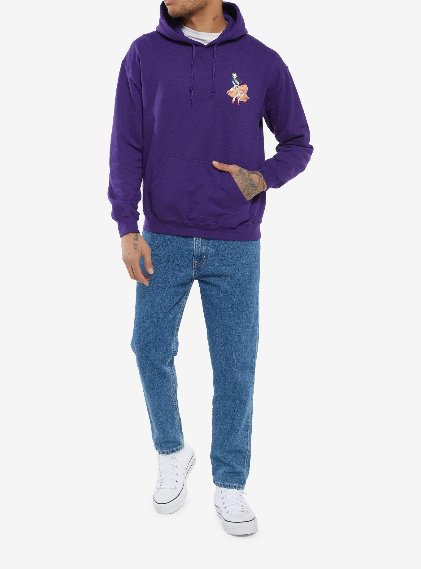 One Piece Robin Devil Child Hoodie, PURPLE, alternate