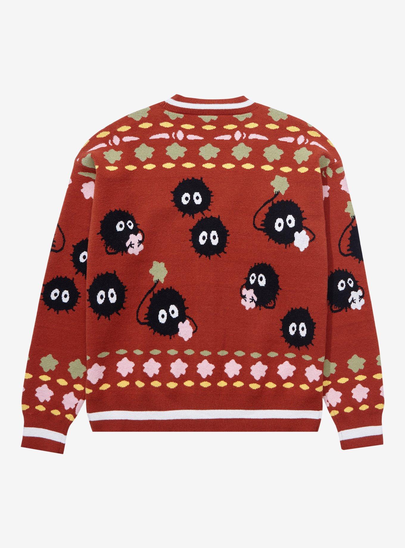 Studio Ghibli Spirited Away Soot Sprites Women's Cardigan - BoxLunch Exclusive, RED, alternate