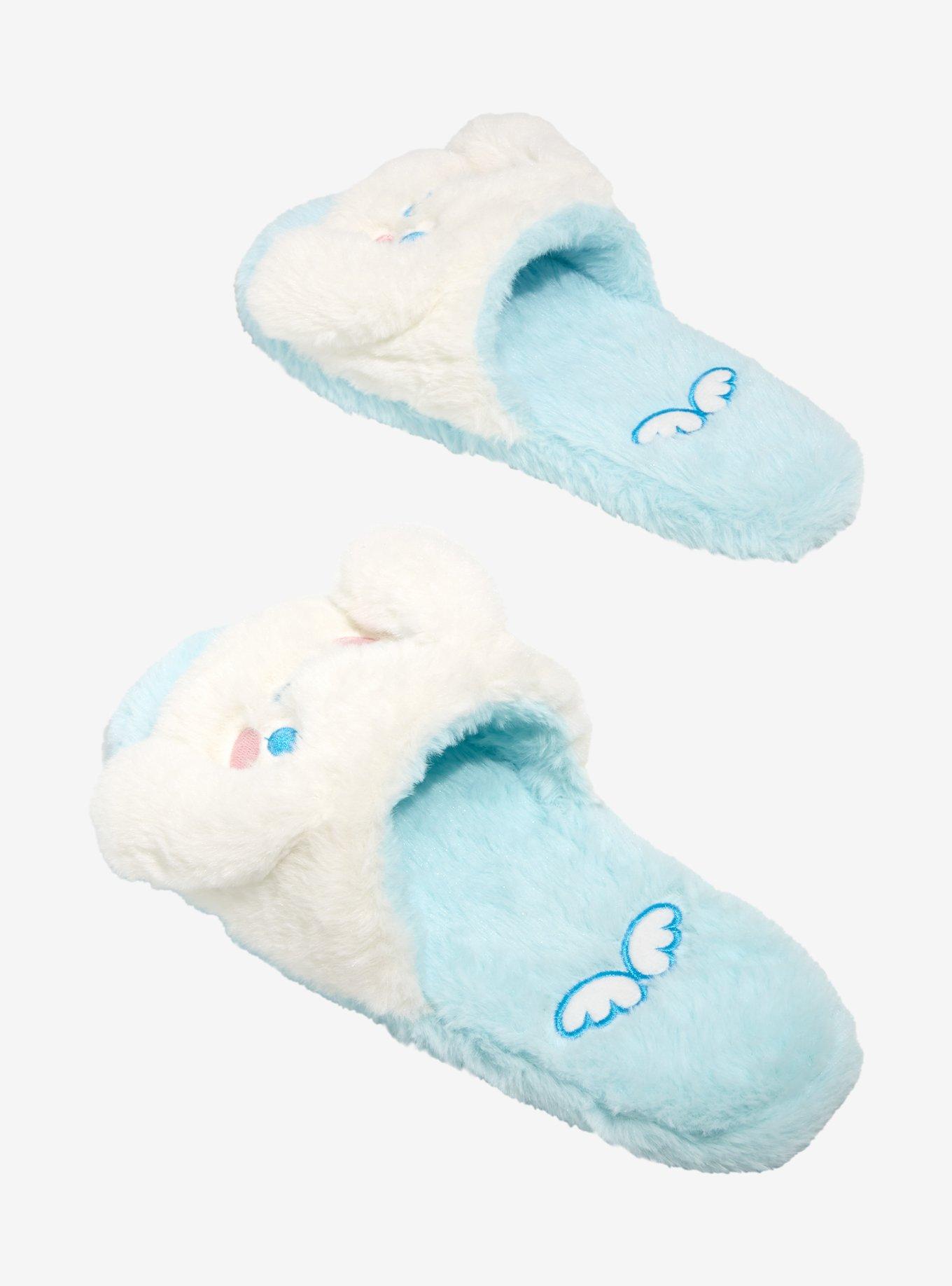 Cinnamoroll Plush Fuzzy Slippers, MULTI, alternate