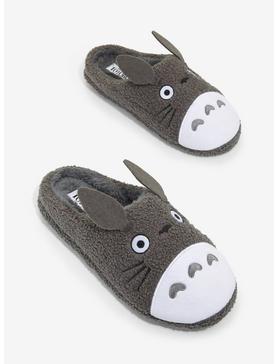 Plus Size Studio Ghibli My Neighbor Totoro Figural Fuzzy Slippers, , hi-res