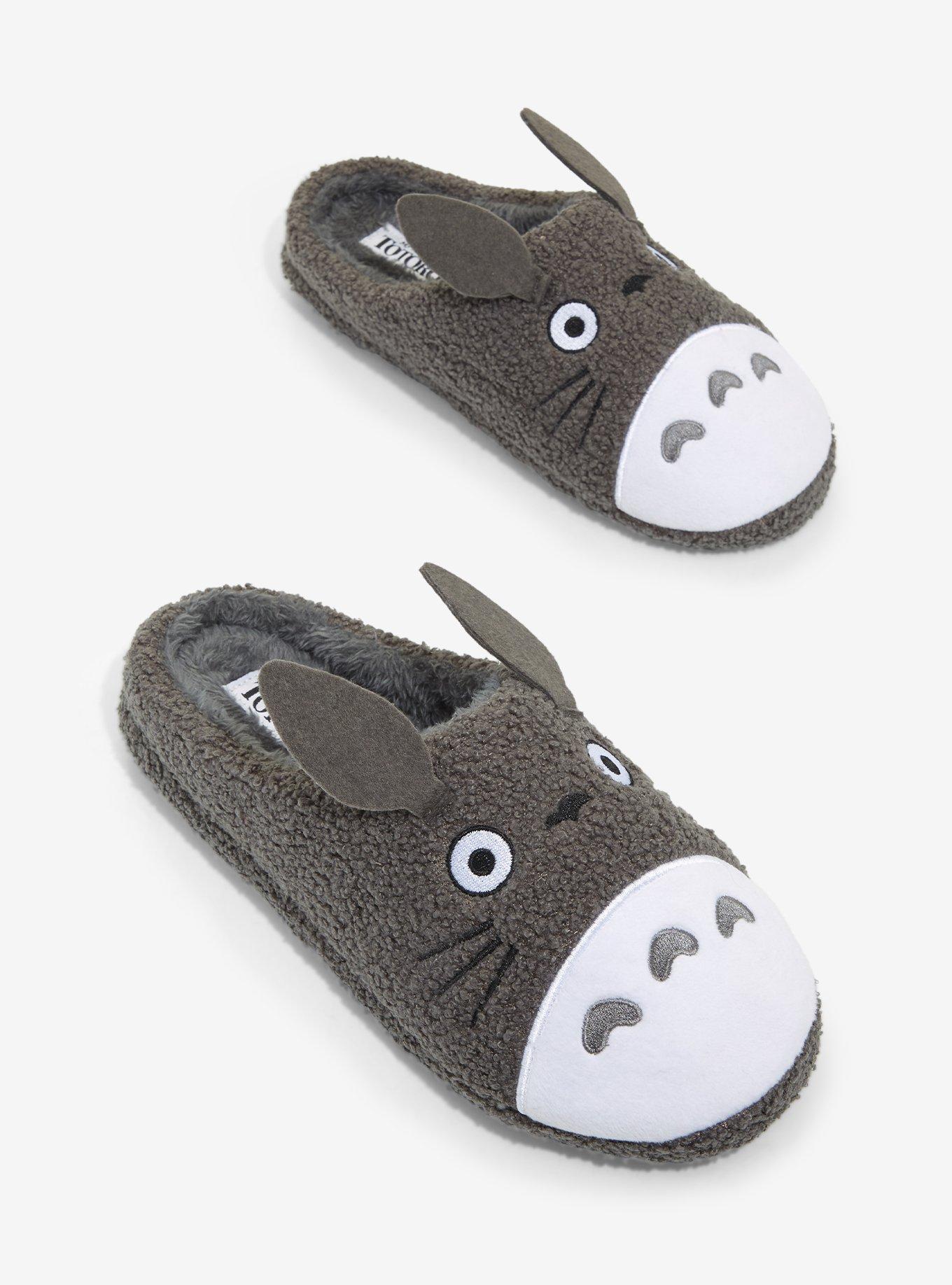 Studio Ghibli My Neighbor Totoro Figural Fuzzy Slippers, MULTI, alternate