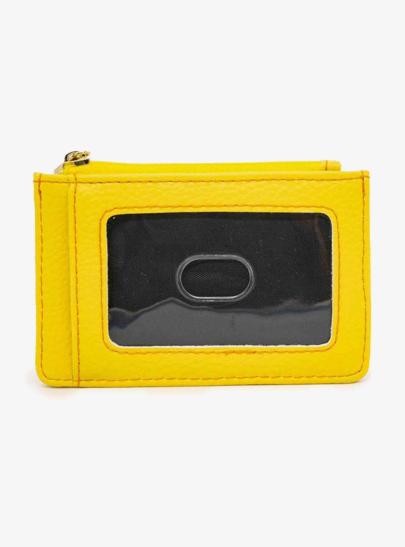 Disney Signature D Debossed Yellow Vegan Leather Cardholder, , alternate
