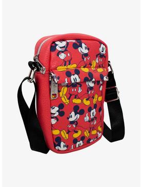 Disney Mickey Mouse Standing Poses Vegan Leather Crossbody Bag, , hi-res