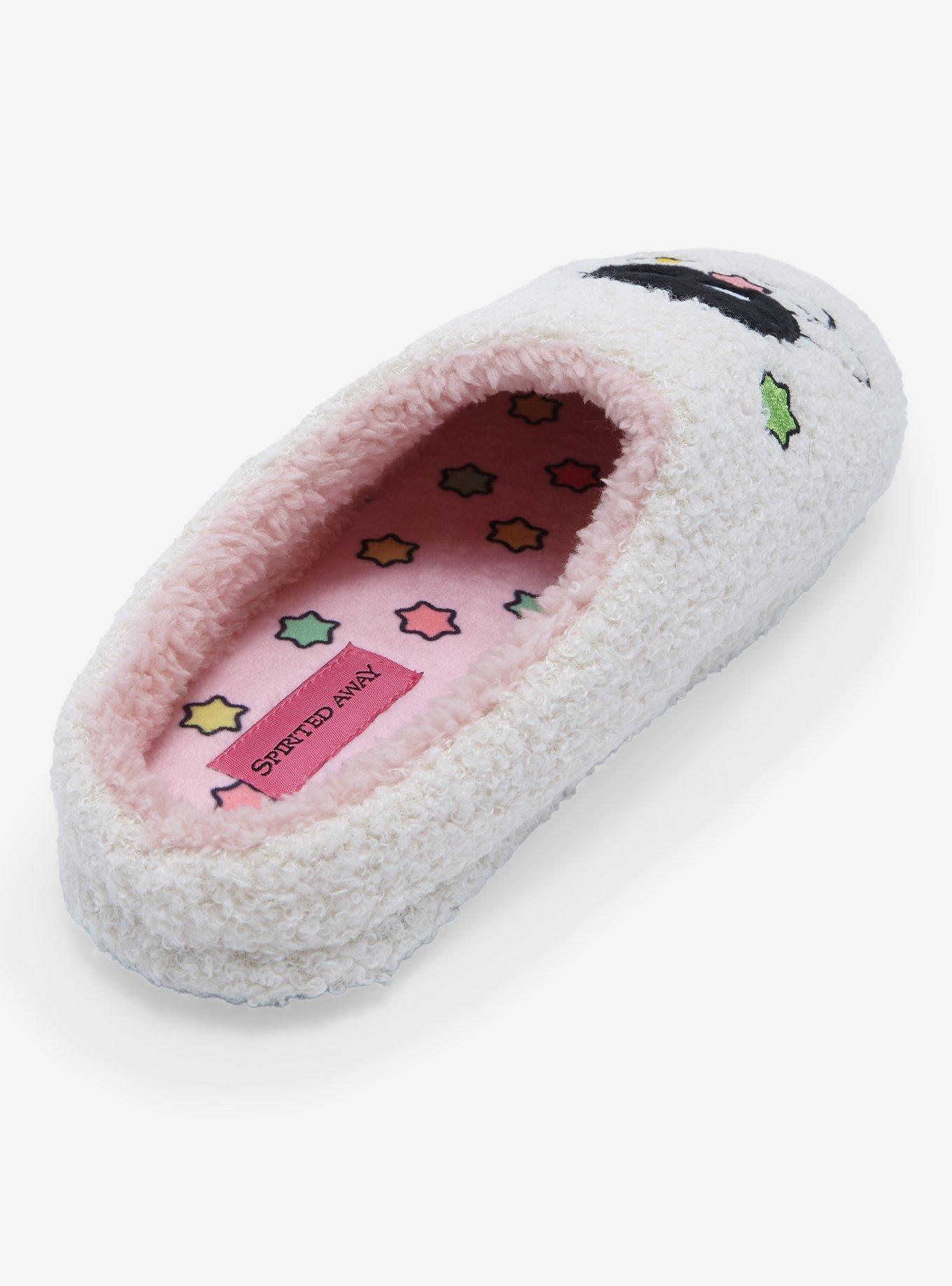 Studio Ghibli Spirited Away Soot Sprites Sherpa Plush Slippers, MULTI, alternate