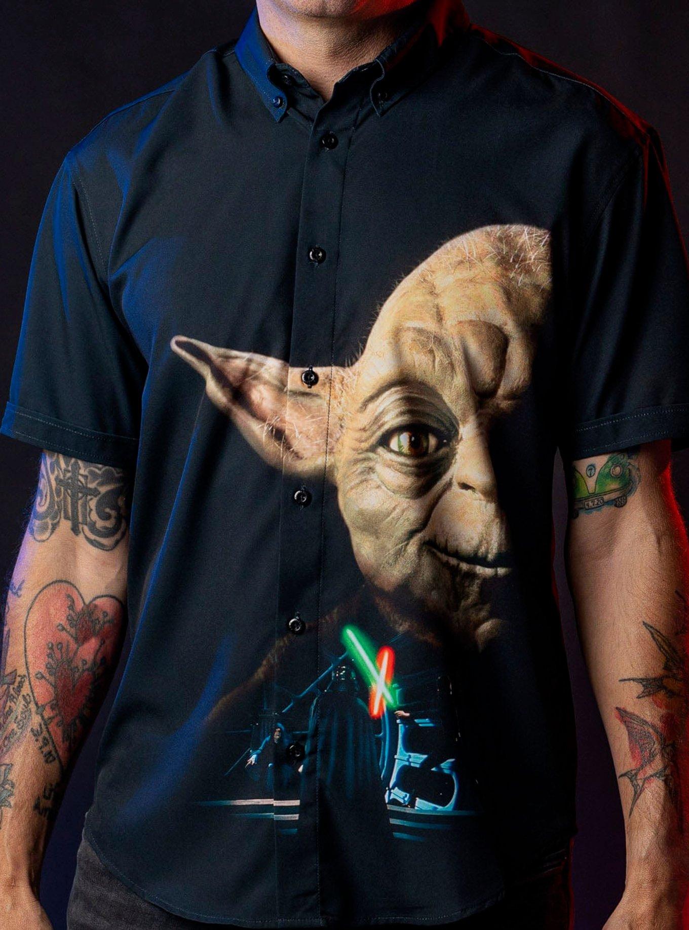 RSVLTS Star Wars Do Or Do Not KUNUFLEX Short Sleeve Shirt, BLACK, alternate