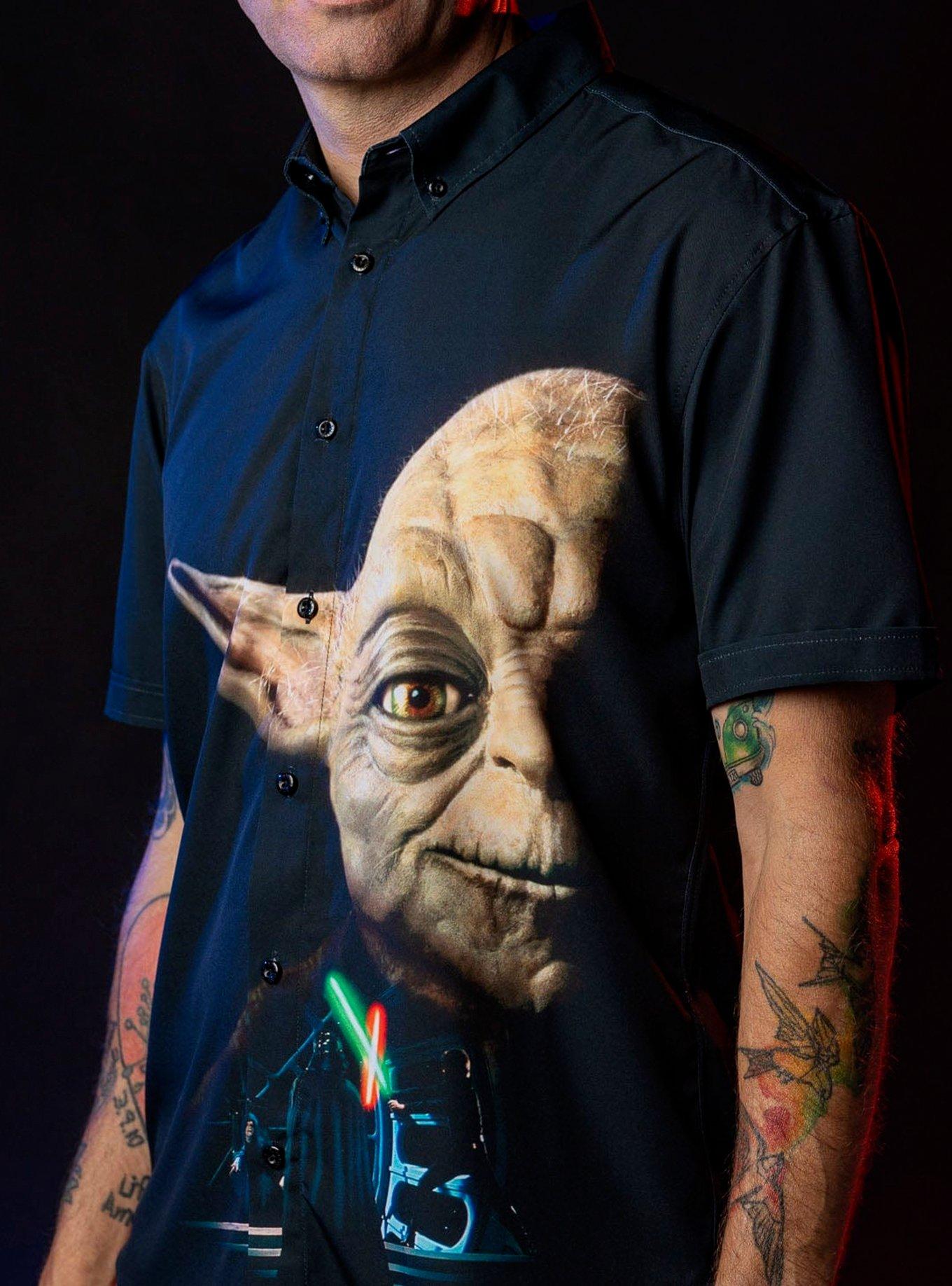 RSVLTS Star Wars Do Or Do Not KUNUFLEX Short Sleeve Shirt, BLACK, alternate