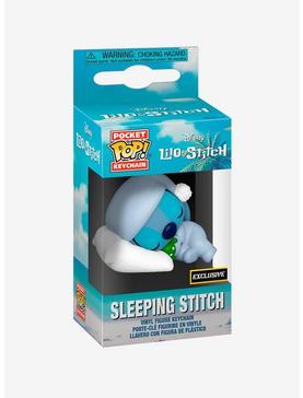 Funko Disney Lilo & Stitch Pocket Pop! Sleeping Stitch Vinyl Figure Key Chain Hot Topic Exclusive, , hi-res