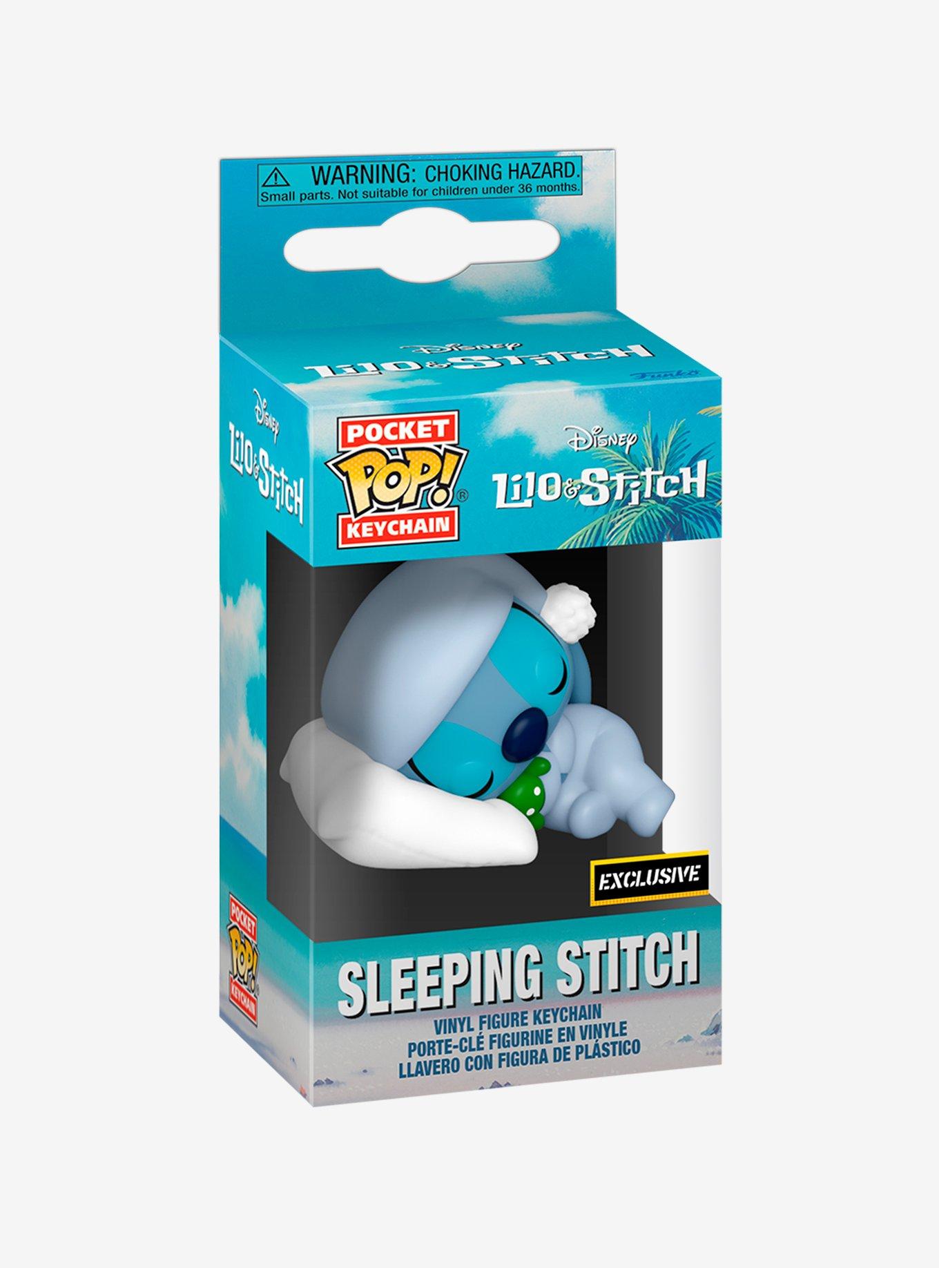 Funko Disney Lilo & Stitch Pocket Pop! Sleeping Stitch Vinyl Figure Key Chain Hot Topic Exclusive, , alternate