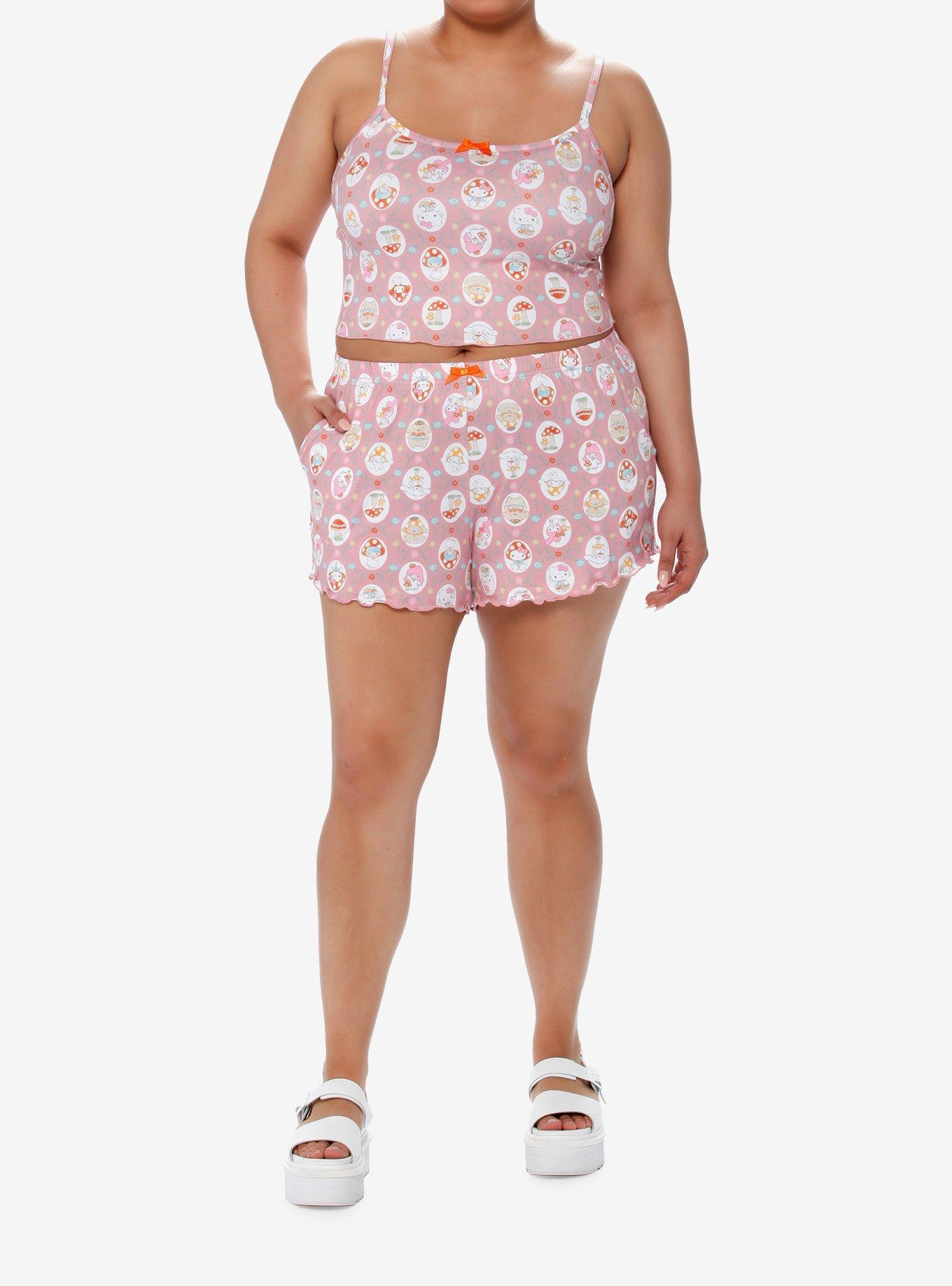 Hello Kitty & Friends Mushroom Girls Lounge Set Plus Size, MULTI, alternate