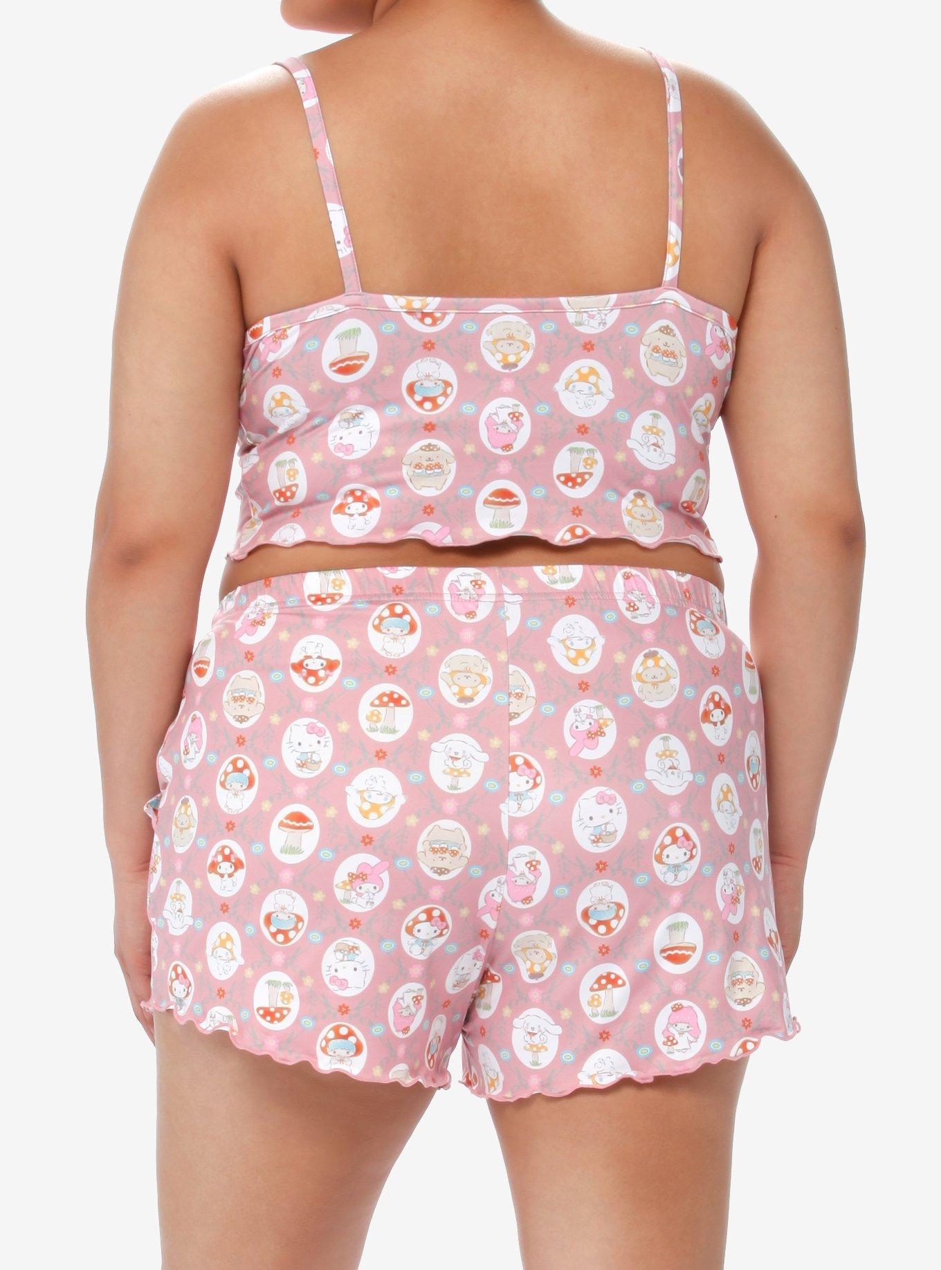 Hello Kitty & Friends Mushroom Girls Lounge Set Plus Size, MULTI, alternate
