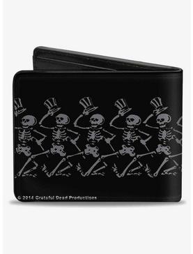 Grateful Dead Steal Your Face Logo Dancing Skeletons Bifold Wallet, , hi-res