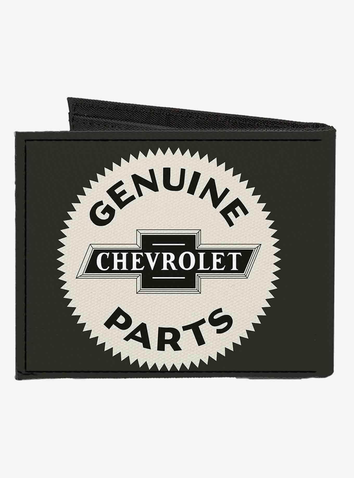 1920 Genuine Chevrolet Parts Seal Canvas Bifold Wallet, , alternate
