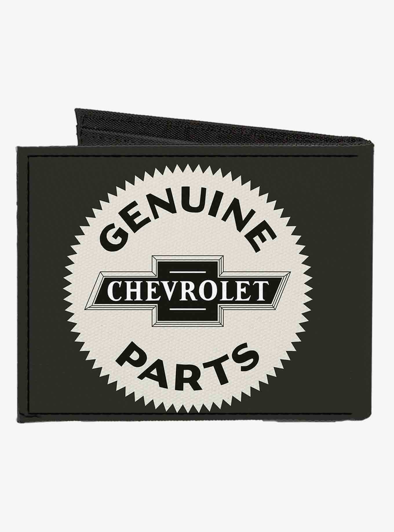 1920 Genuine Chevrolet Parts Seal Canvas Bifold Wallet, , hi-res