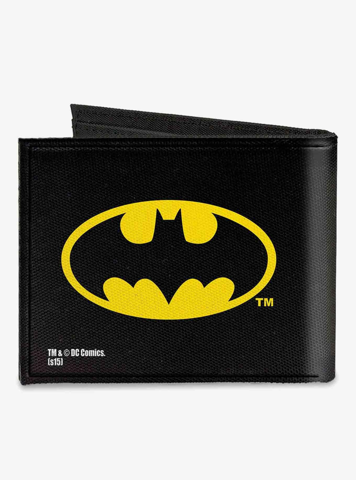 DC Comics Batman Canvas Bifold Wallet, , alternate