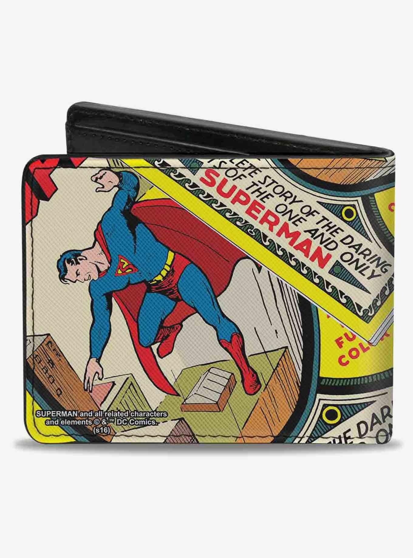 DC Comics Classic Superman 1 Flying Cover Pose Bifold Wallet, , alternate