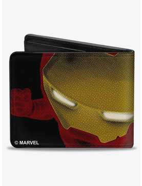 Marvel Chibi Iron Man Repulsor Pose Halftone Bifold Wallet, , hi-res