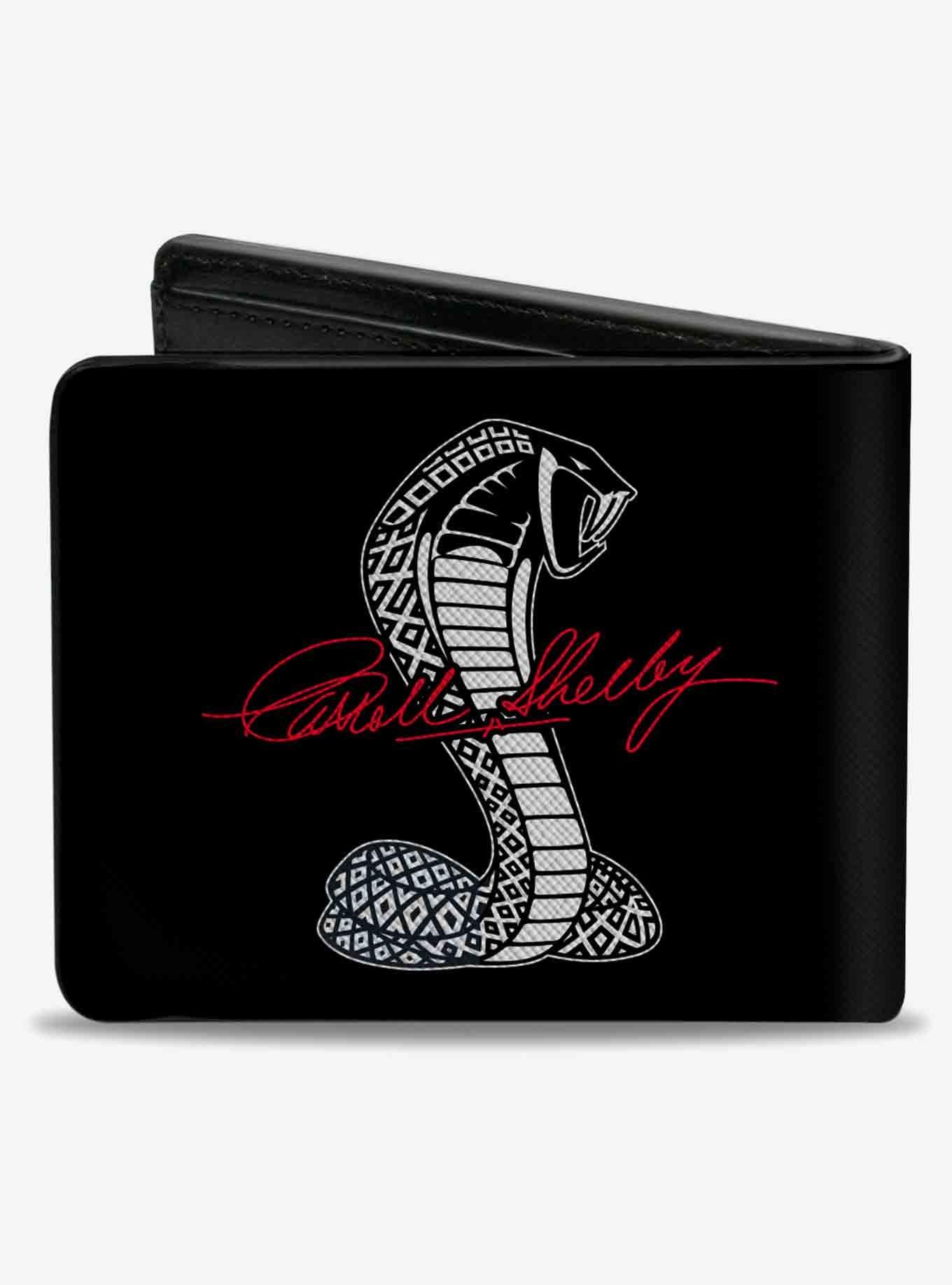 Carroll Shelby Script Cobra Split Bifold Wallet, , alternate