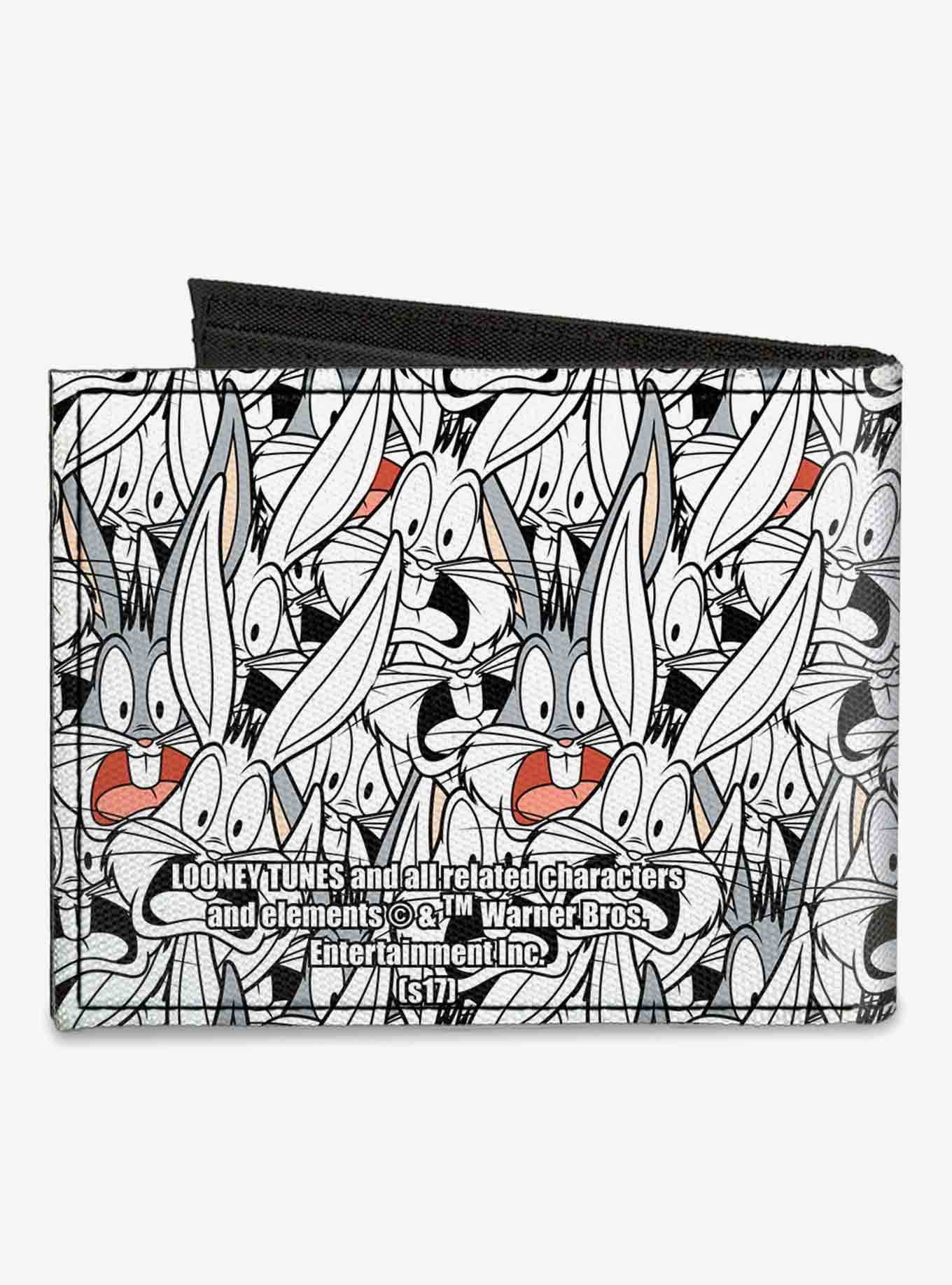 Looney Tunes Bugs Bunny Expressions Stacked Canvas Bifold Wallet, , hi-res