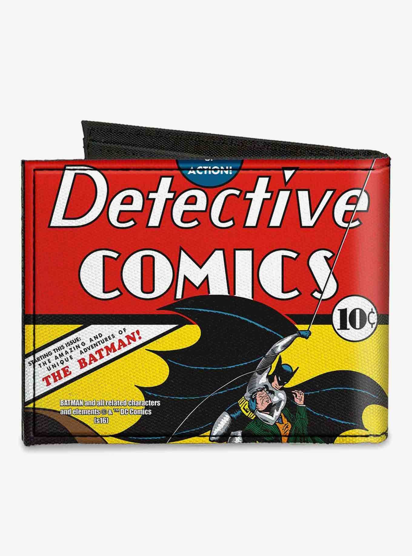 DC Comics Classic Detective Comics Issue 27 First Batman Cover Pose Canvas Bifold Wallet, , hi-res