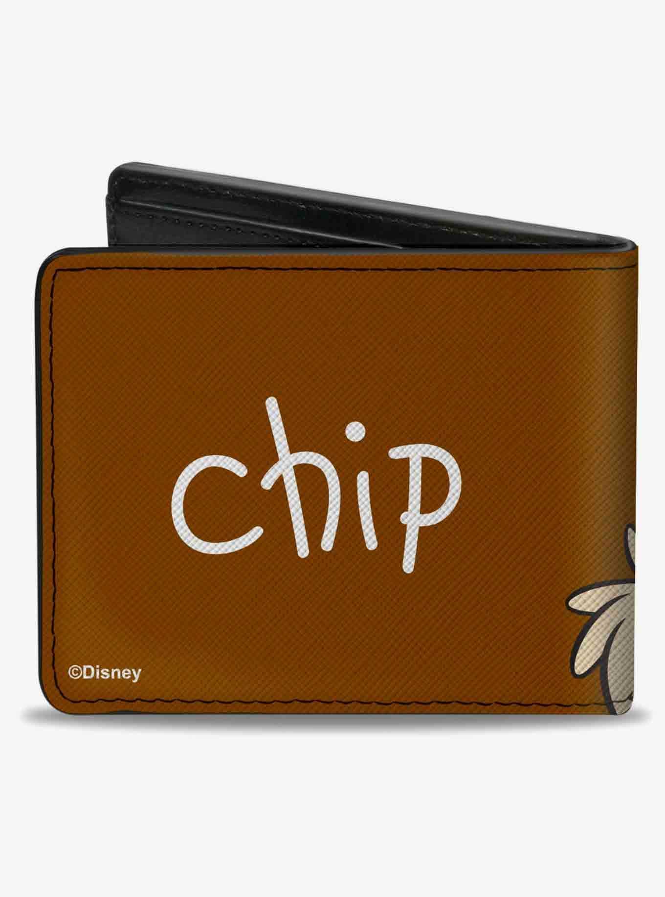 Disney Chip and Dale Chip Face Close Up and Autograph Bifold Wallet, , hi-res