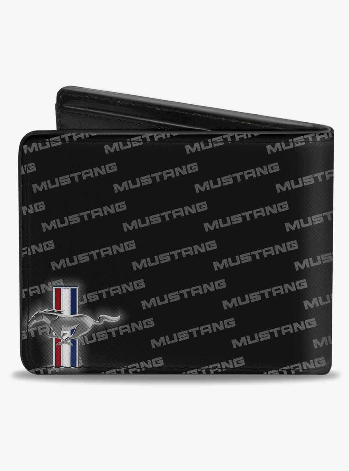 Ford Mustang Bars Corner Text Bifold Wallet
