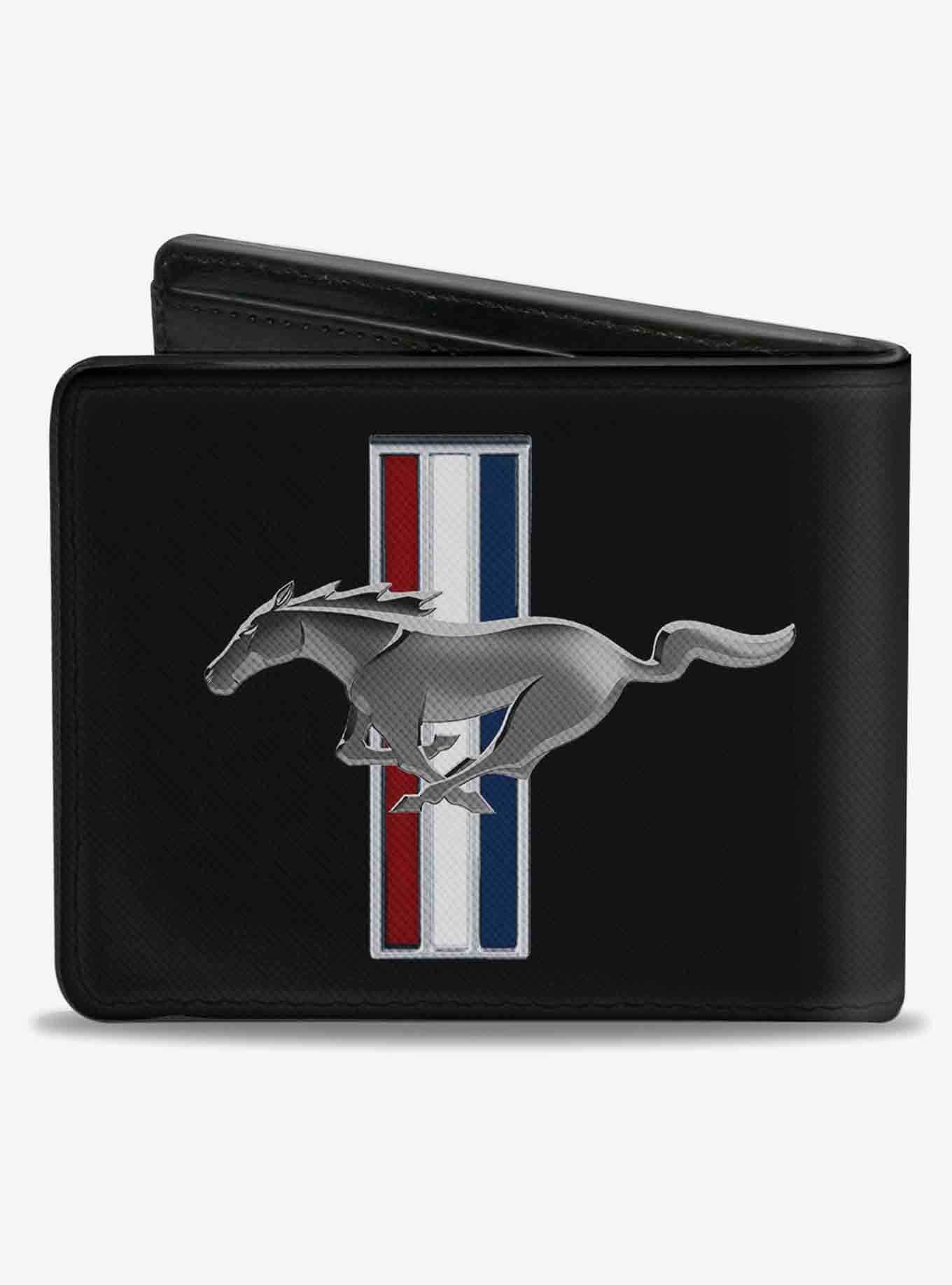 Ford Mustang Bars Logo CenteBifold Wallet, , hi-res