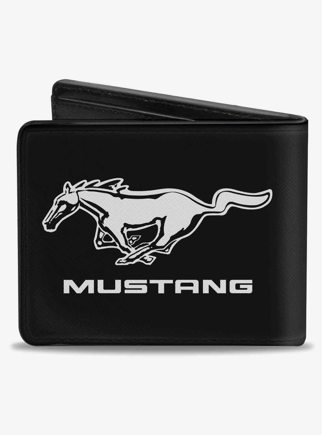 Ford Mustang Logo CenteBifold Wallet, , hi-res
