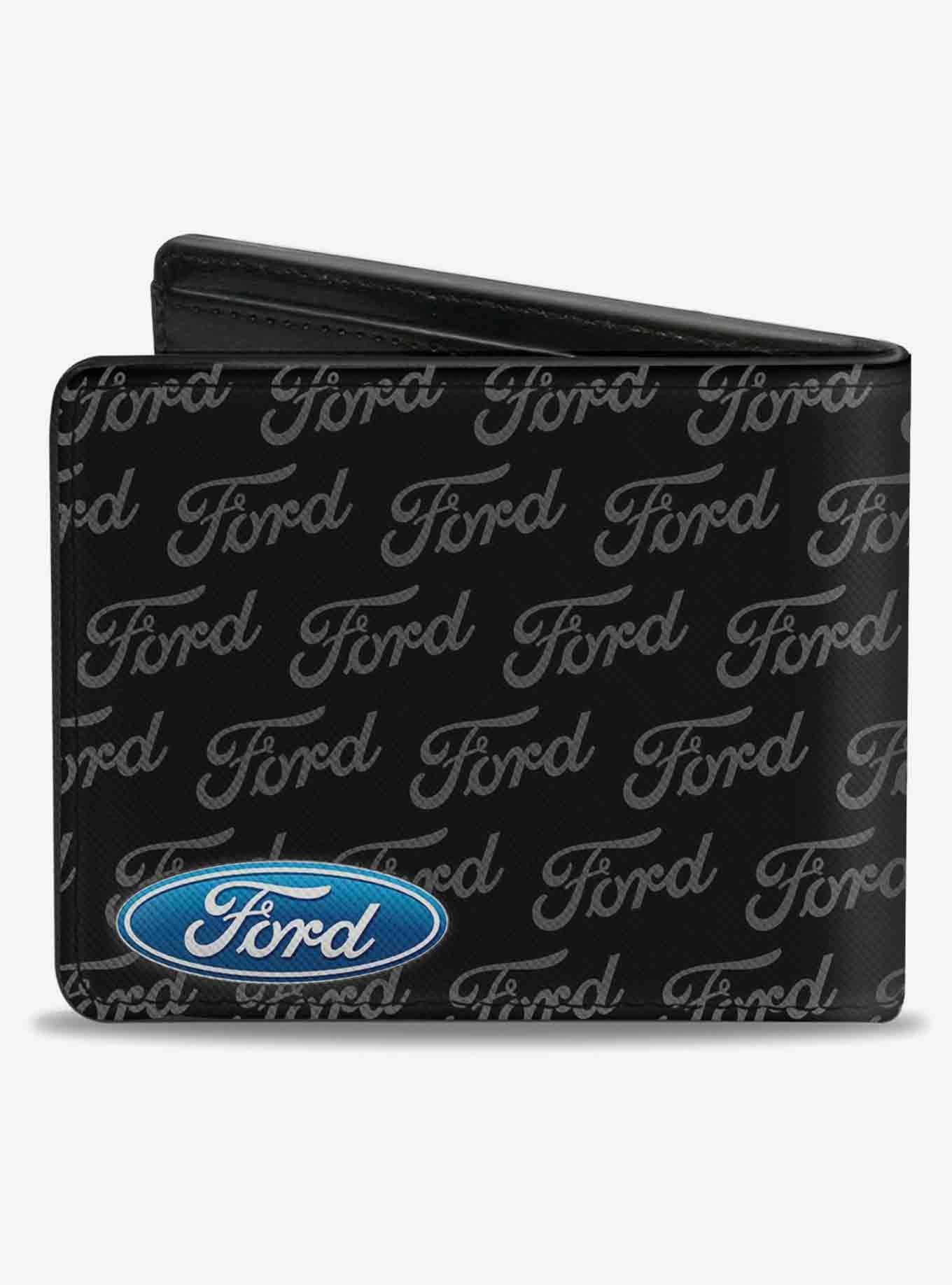 Ford Oval Corner Text Bifold Wallet, , hi-res