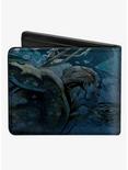 DC Comics Aquaman New 52 The Trench Underwater Comic Book Cover Pose Bifold Wallet, , alternate
