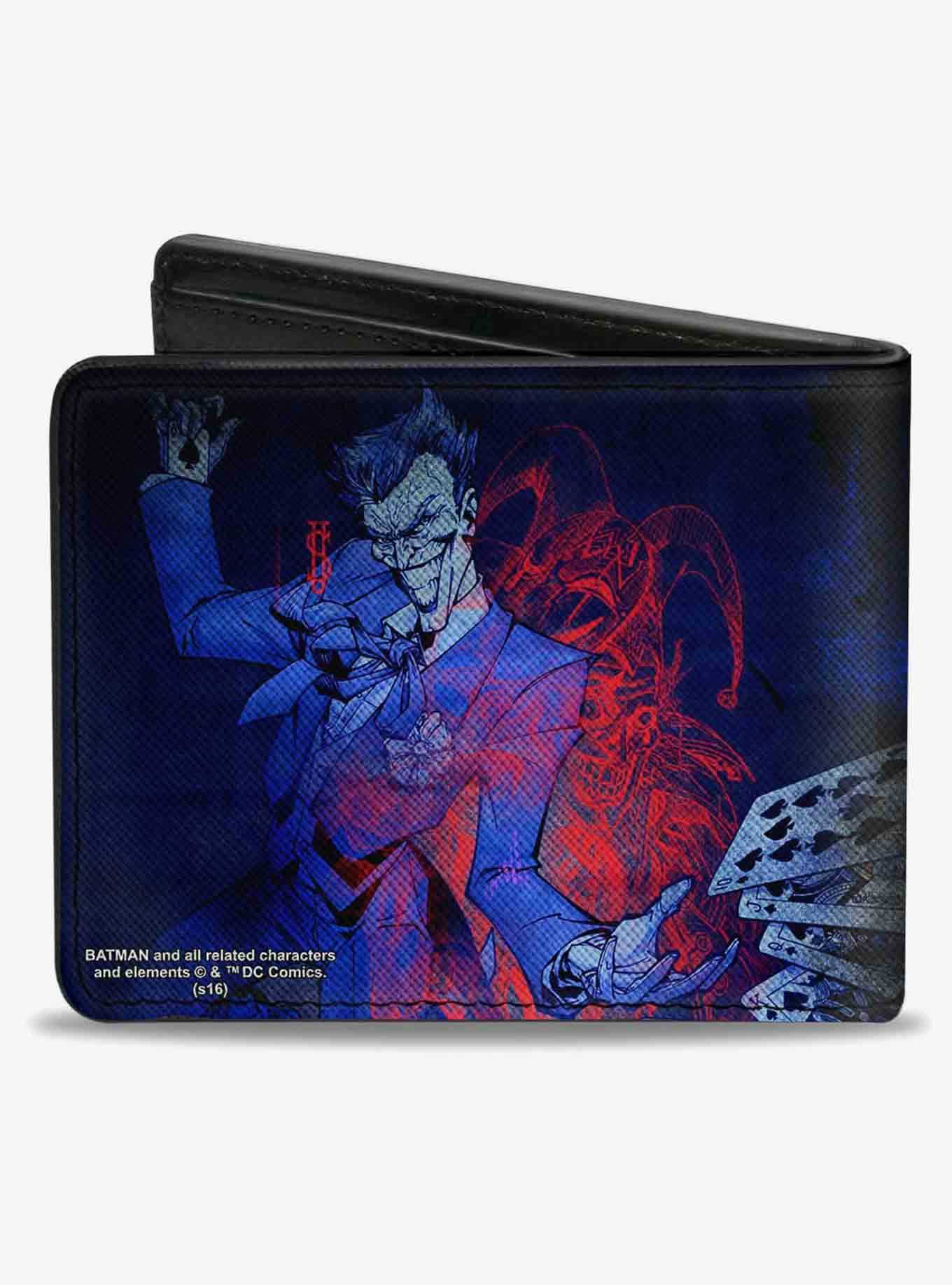 DC Comics Batman Action Joker Flipping Cards Poses Bifold Wallet, , hi-res