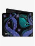 Disney The Little Mermaid Flotsam Jetsam Swimming In Ursulas Tentacles Bifold Wallet, , alternate