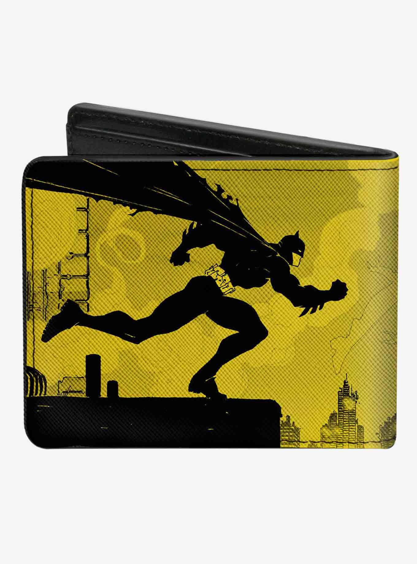 DC Comics Batman Catwoman Skyline Chase Silhouettes Bifold Wallet, , alternate