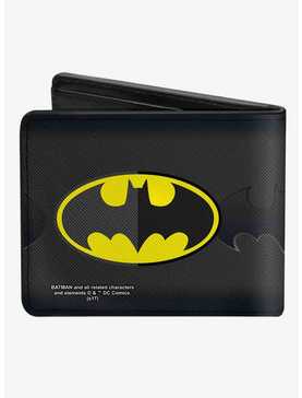 DC Comics Batman Icon CenteBat Signal Stripe Bifold Wallet, , hi-res
