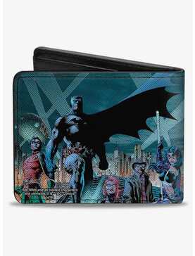 DC Comics Batman Issue 619 Hush 9 Character Gotham City Skyline Cover Bifold Wallet, , hi-res