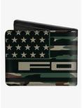 Ford Script Americana Flag WeaTheCamo Olive Bifold Wallet, , alternate