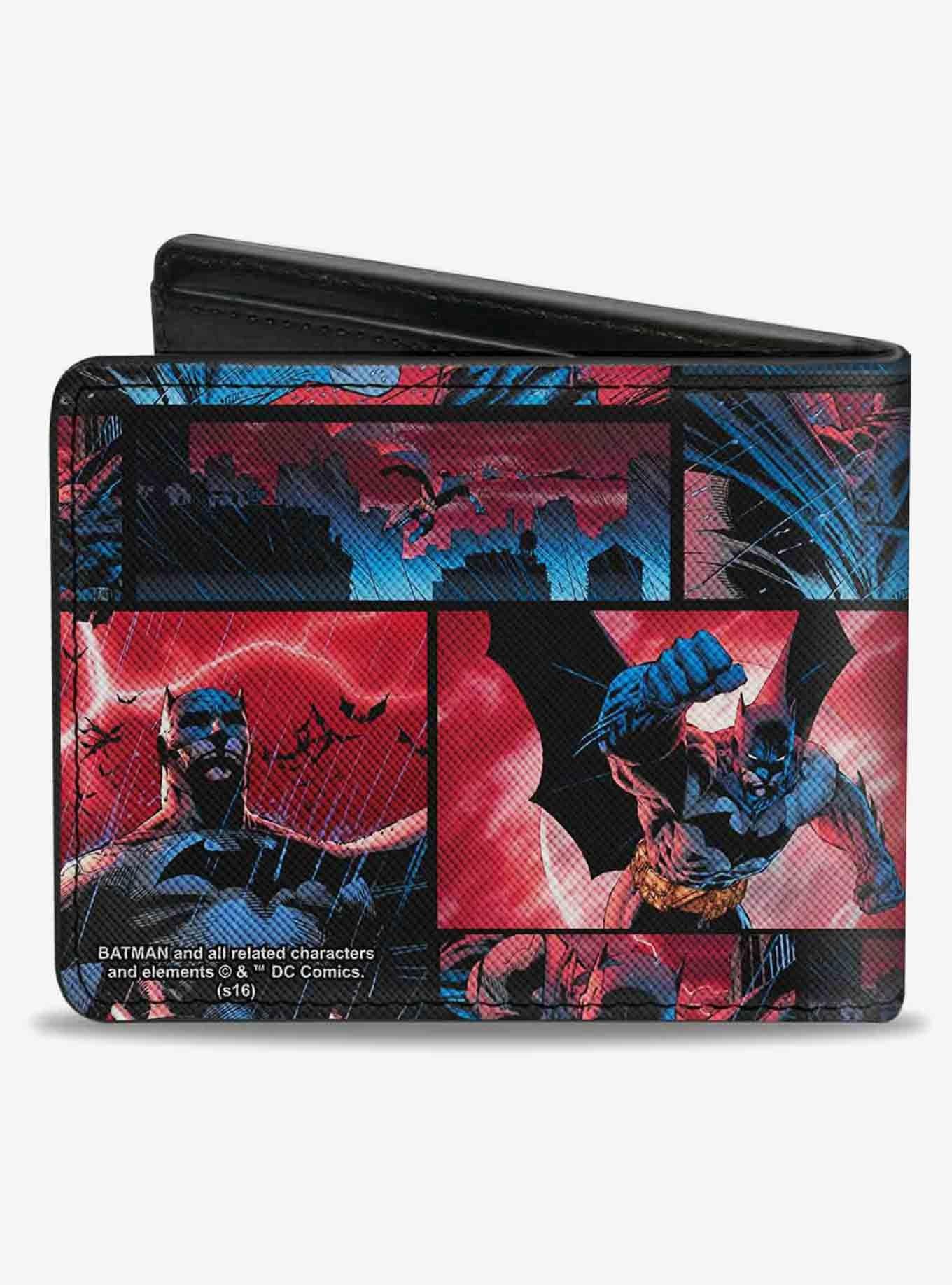 DC Comics Batman Urban Legends Scene Blocks Rainy Sky Bifold Wallet, , hi-res