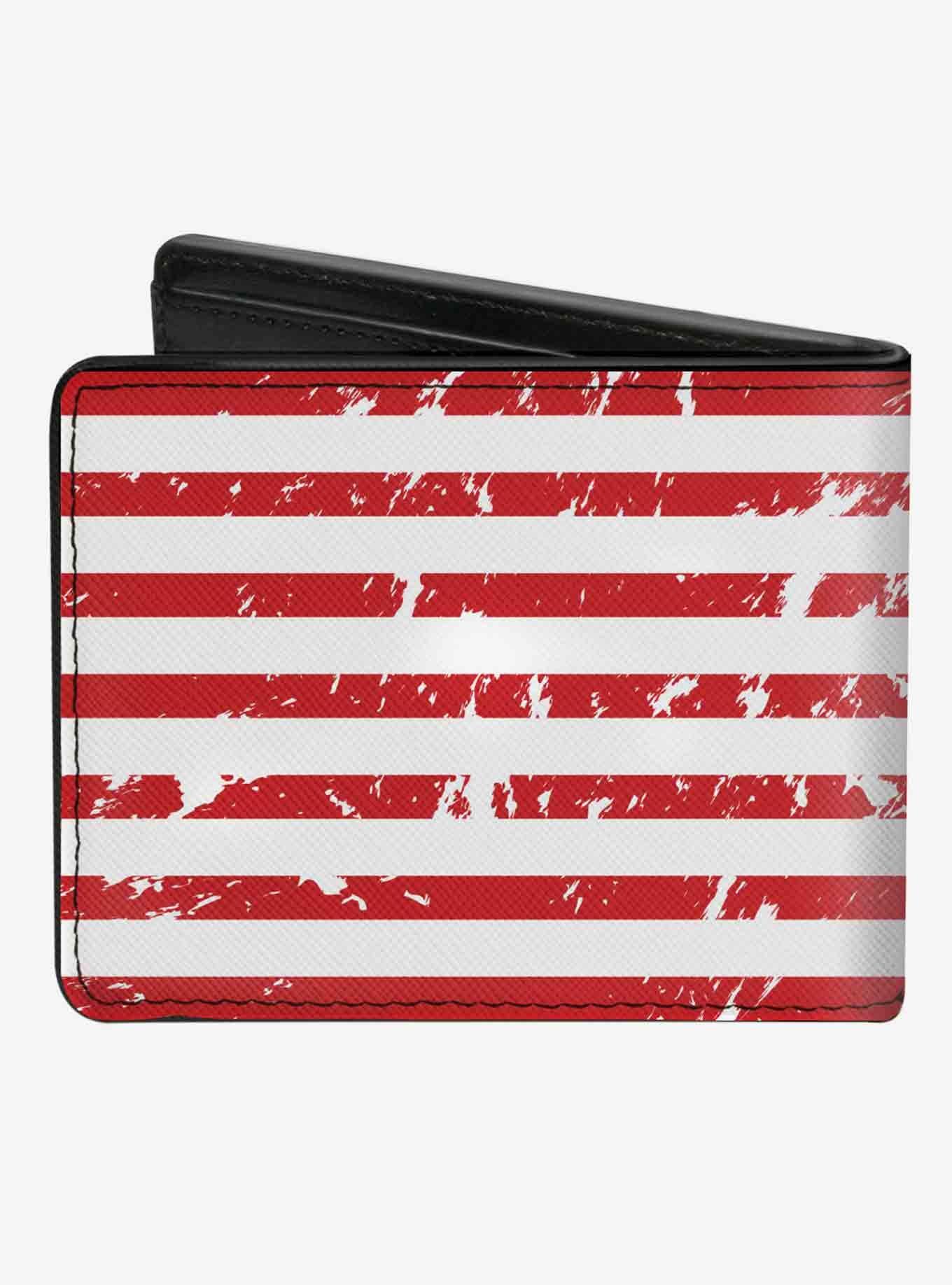 Ford Script Americana Flag Weathered Bifold Wallet, , hi-res