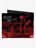 Friday The 13th Jason Boat Murder Canvas Bifold Wallet, , alternate