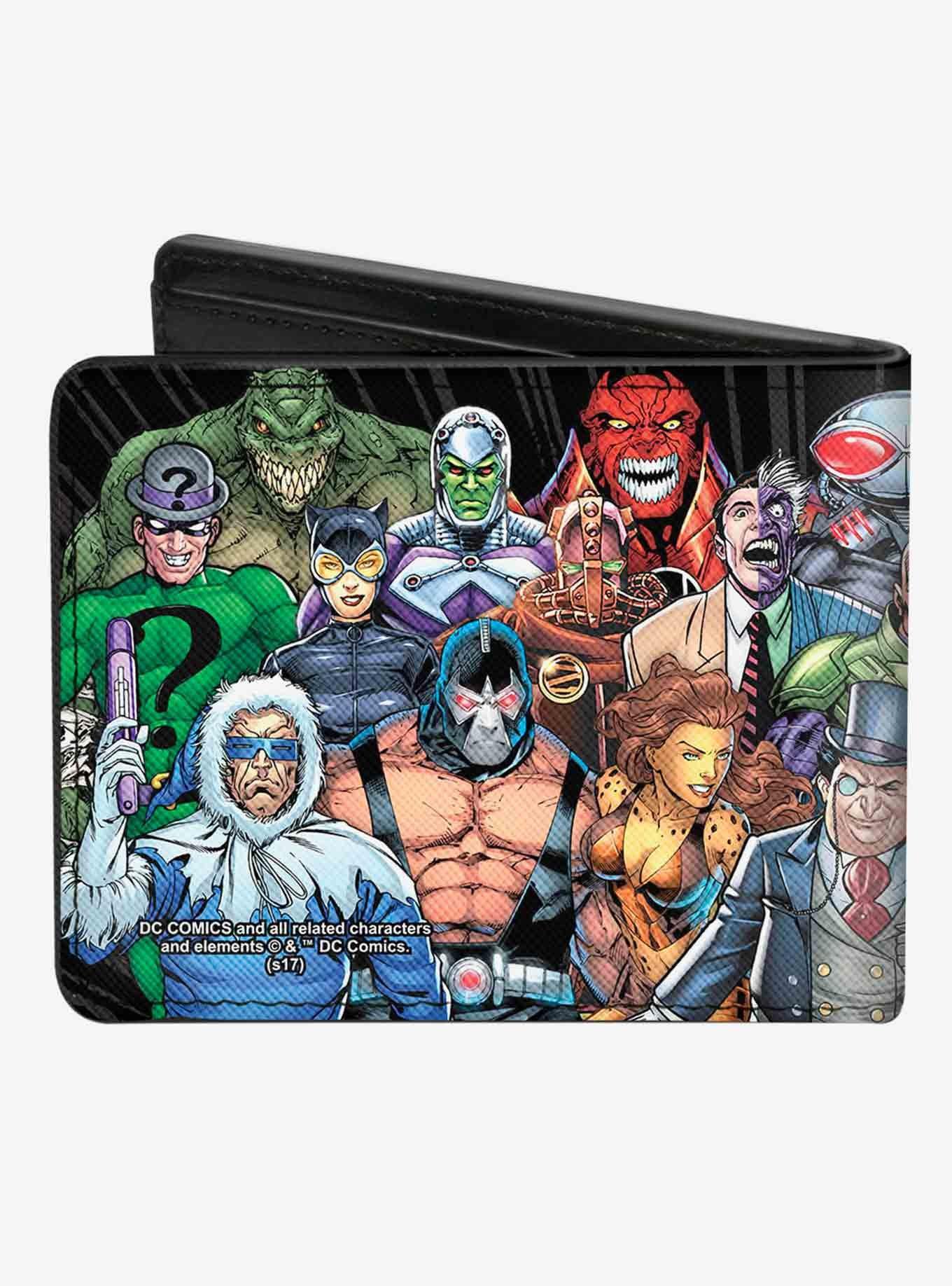 DC Comics DC 23 Villains Group Pose Bifold Wallet, , hi-res