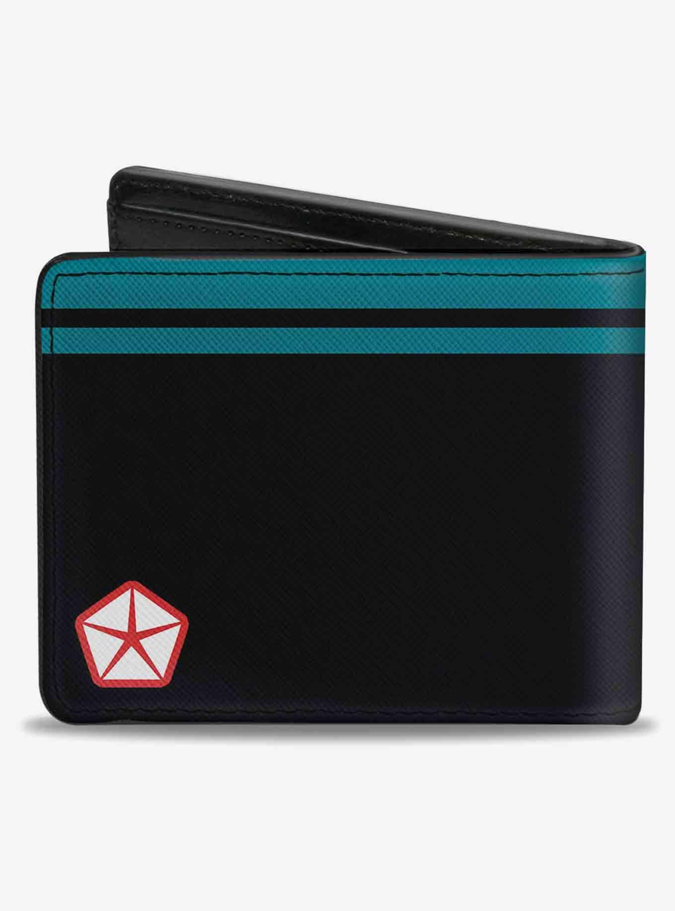 Mopar 1954 1958 Logo Chrysler Logo Top Stripe Bifold Wallet, , hi-res